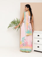 Ahalyaa Women Chiffon Floral Saree
