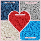 confect edible patriotic sprinkles heart sprinkles captains colors sprinkles pack of 5 j4 06