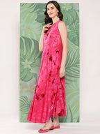 InWeave Women's Magenta Tie And Die Dress - Distacart
