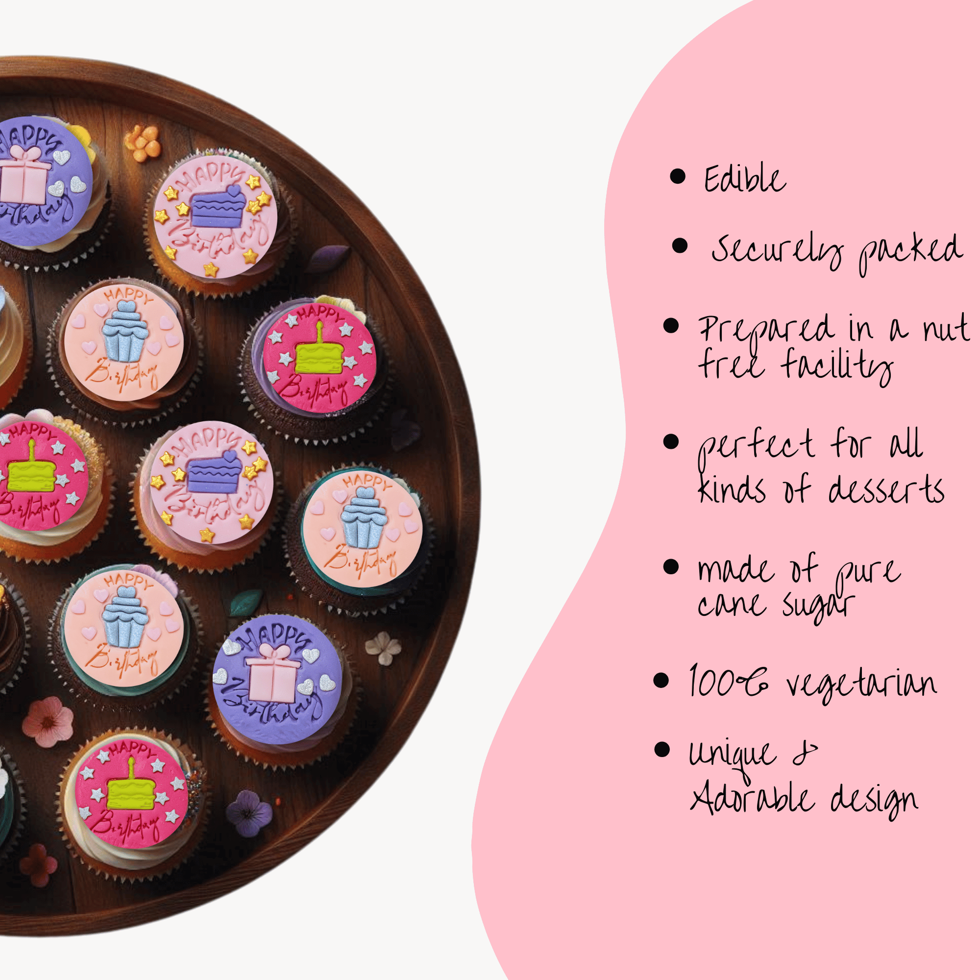 confect celebration toppers for cakes cupcakes celebration cupcake topper celebration toppers 100gms ct 04