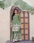 Yash Enterprise Latest Georgette Embroidery Pista Readymade Salwar Suit - Distacart