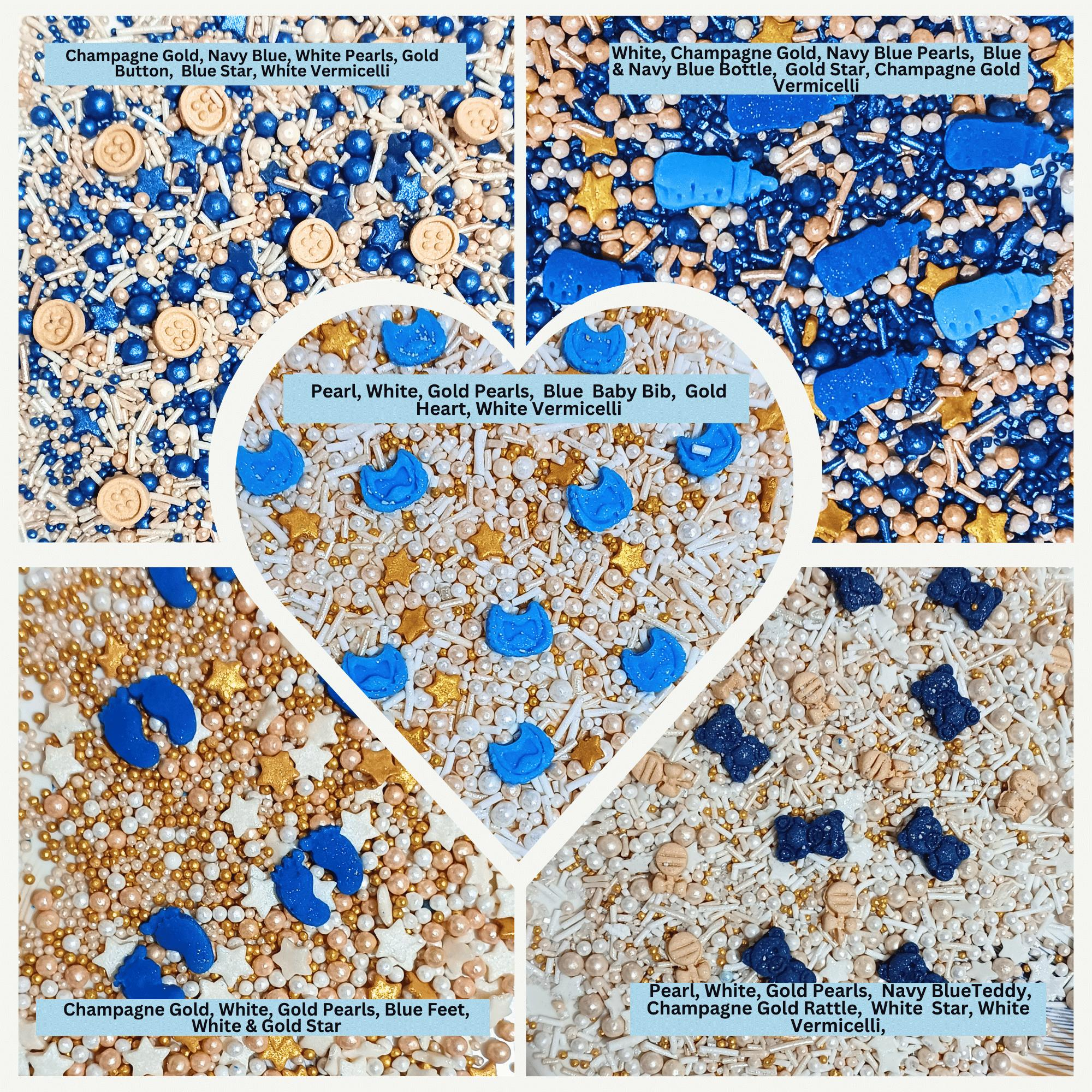 confect boys baby shower sprinkles gender reveal sprinkles edible sprinkles pack of 5 baby shower 33