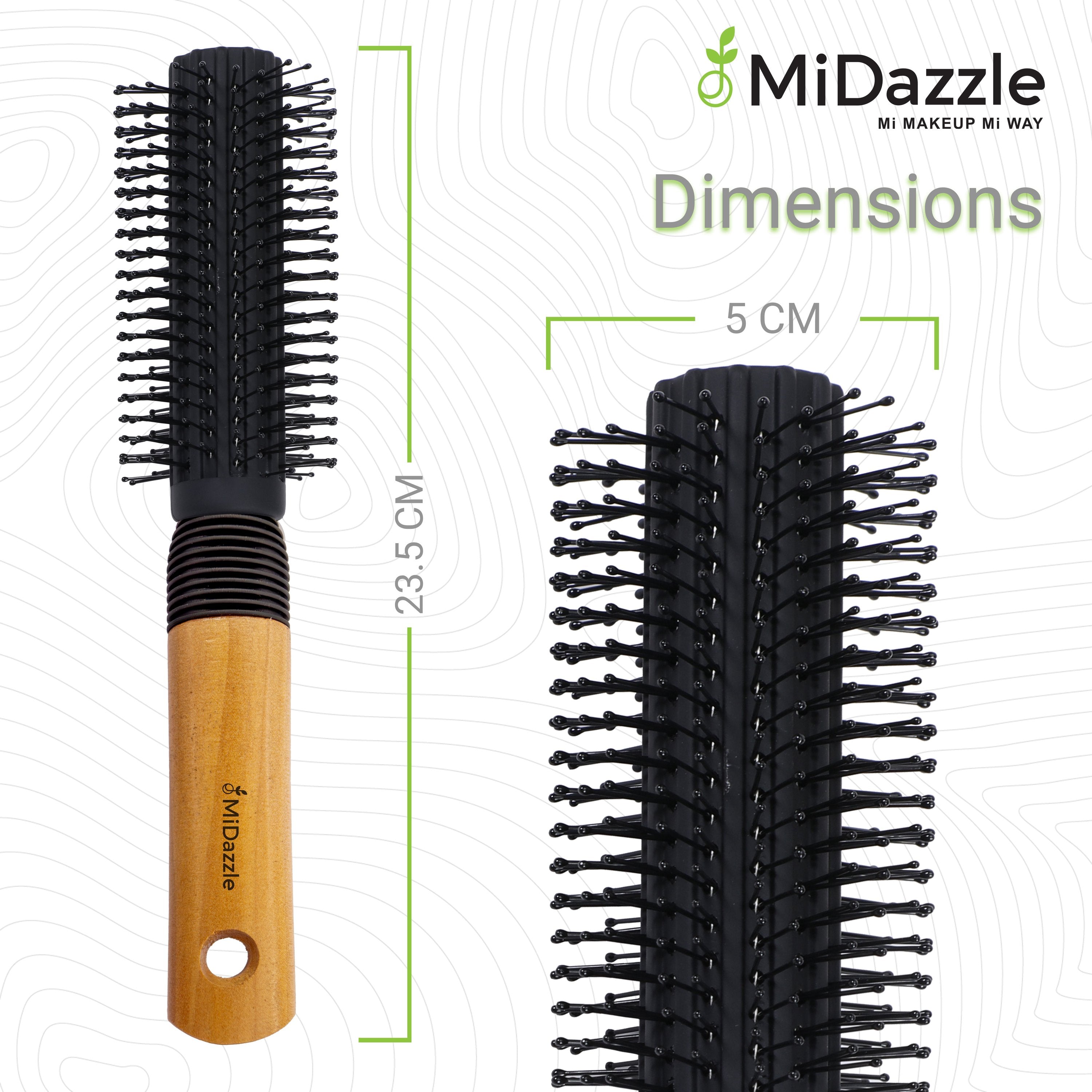 MiDazzle Hair Brush (Wooden) MIHB0037