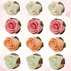 confect sugar roses topper sugar roses for cake decorations cupcakes doughnut edible toppers ombre 3 pack of 12