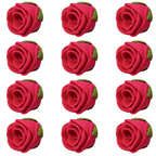 confect edible rose topper edible rose for cake decorations edible crimson pink roses pack of 12