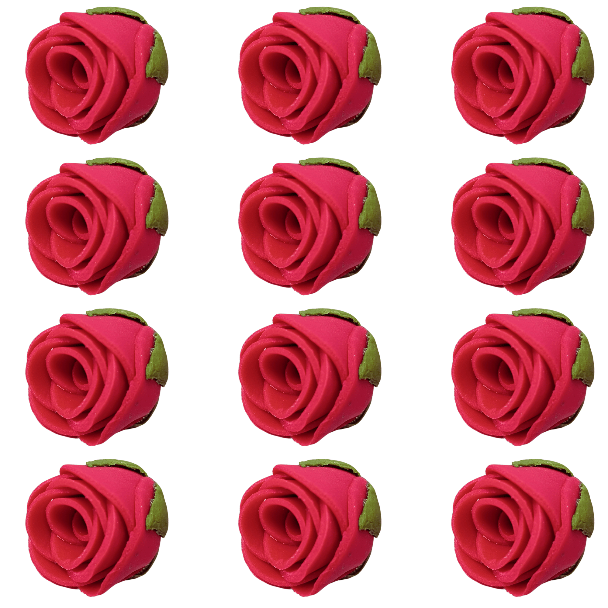 confect edible rose topper edible rose for cake decorations edible crimson pink roses pack of 12