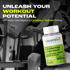 Health Veda Organics L Carnitine L-Tartrate Veg Capsules - Distacart