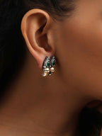 trueBrowns Silver Gold Tone Stud Earrings - Distacart