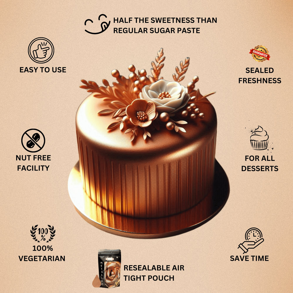 confect showstopper copper sugar paste br b 900 gms b