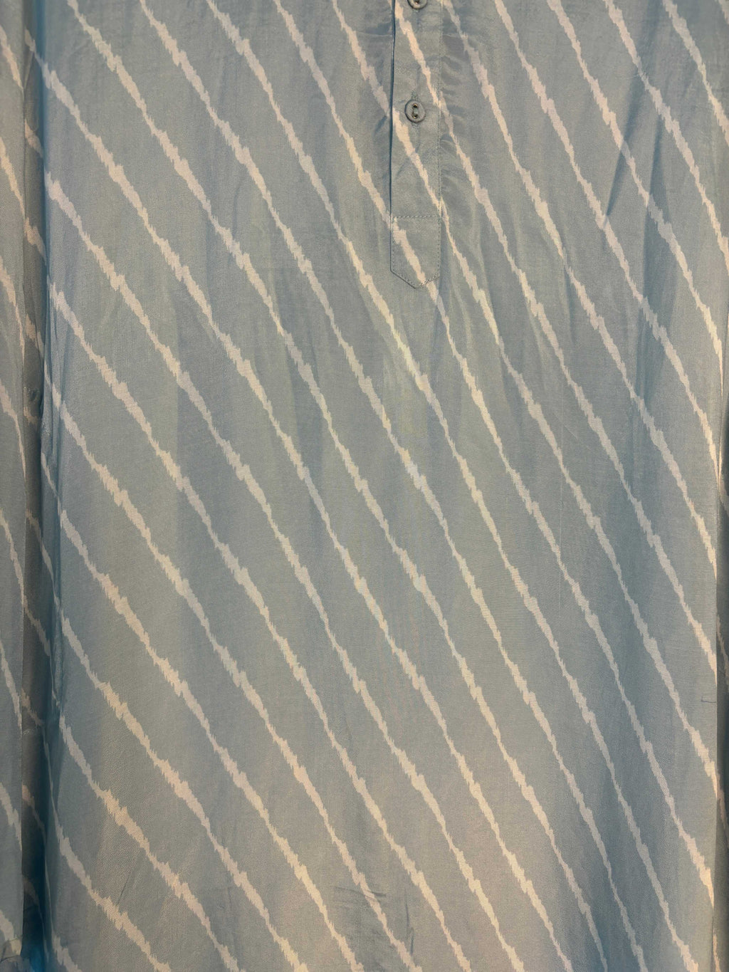 trueBrowns Blue Leheriya Men's Kurta