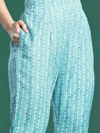 Indo Era Floral Printed Kurta with Trousers & Dupatta - Distacart
