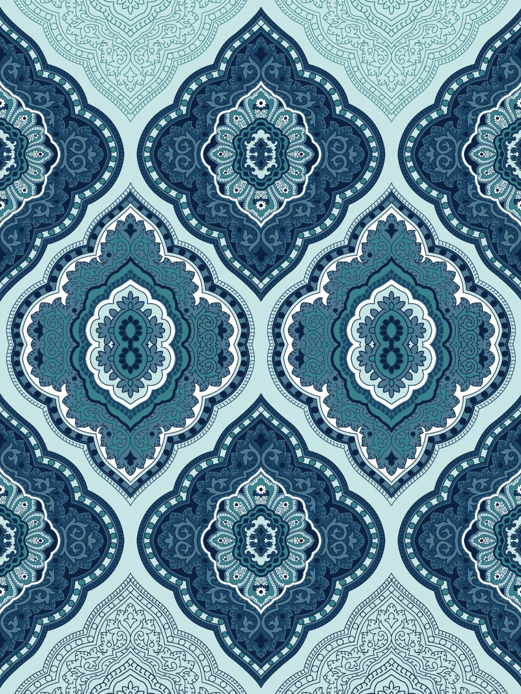 Dreamscape Blue & Green Ethnic Motifs 144 TC King Bedsheet with 2 Pillow Covers - Distacart