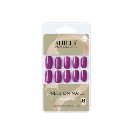 Shills Professional Reusable Press On Nails Square - SPN597