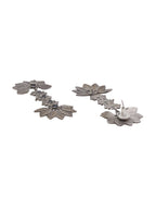 Shoshaa Silver-Toned Contemporary Drop Earrings - Distacart