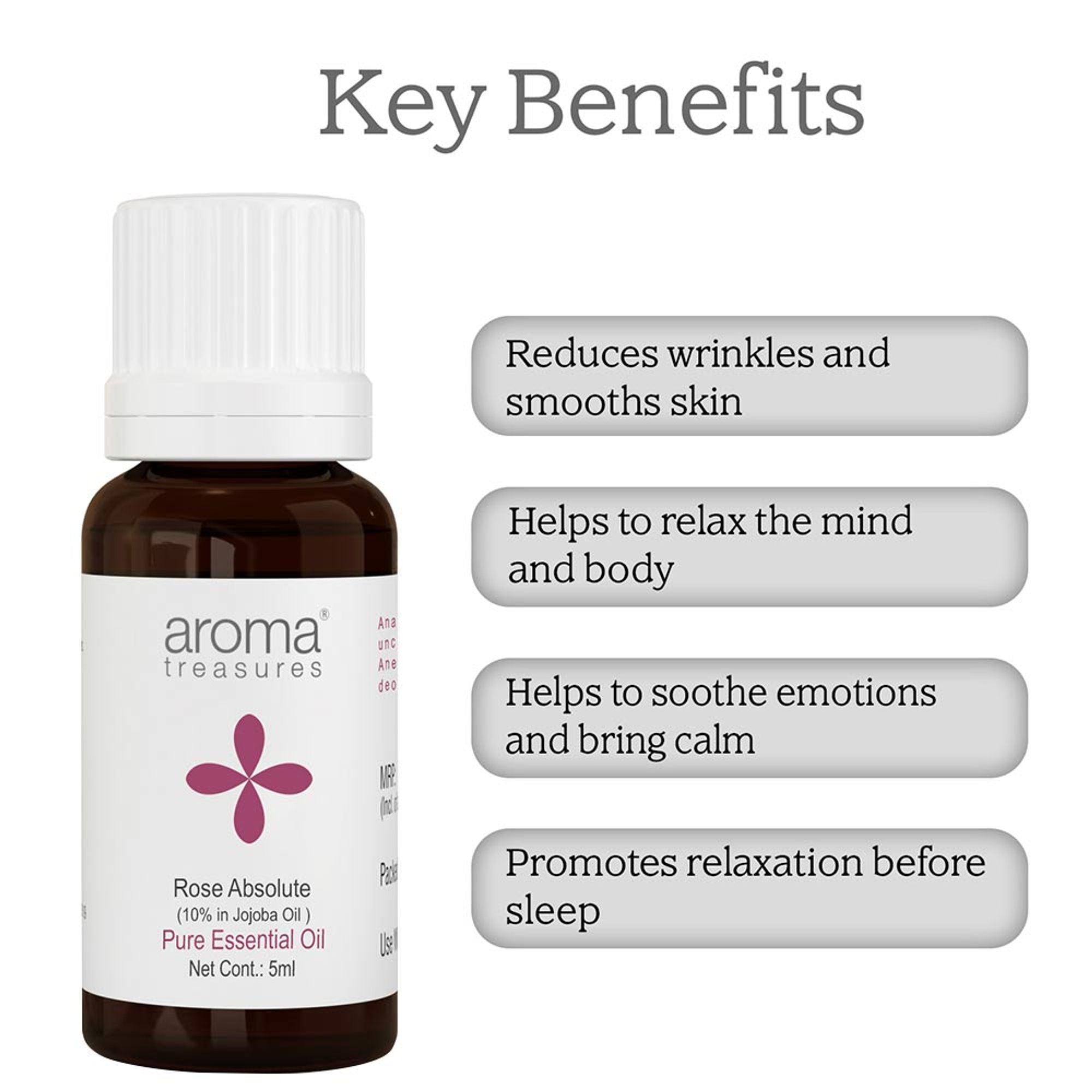 Aroma Treasures Rose Absolute Pure Essential Oil