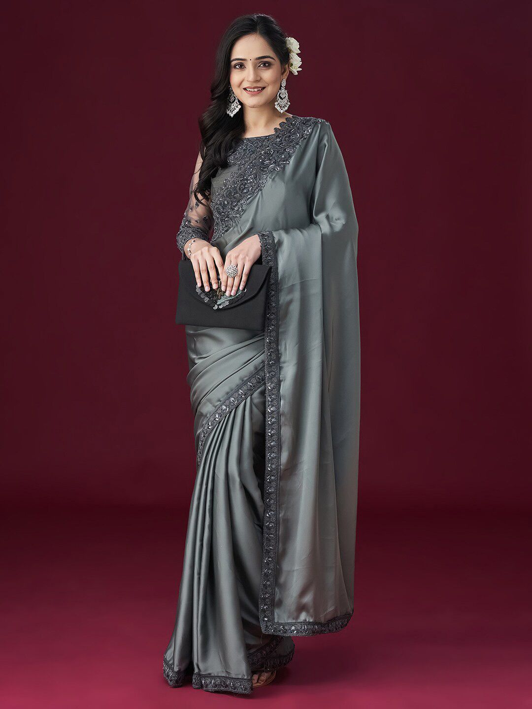 kasee Ethnic Embroidered Sarees - Distacart