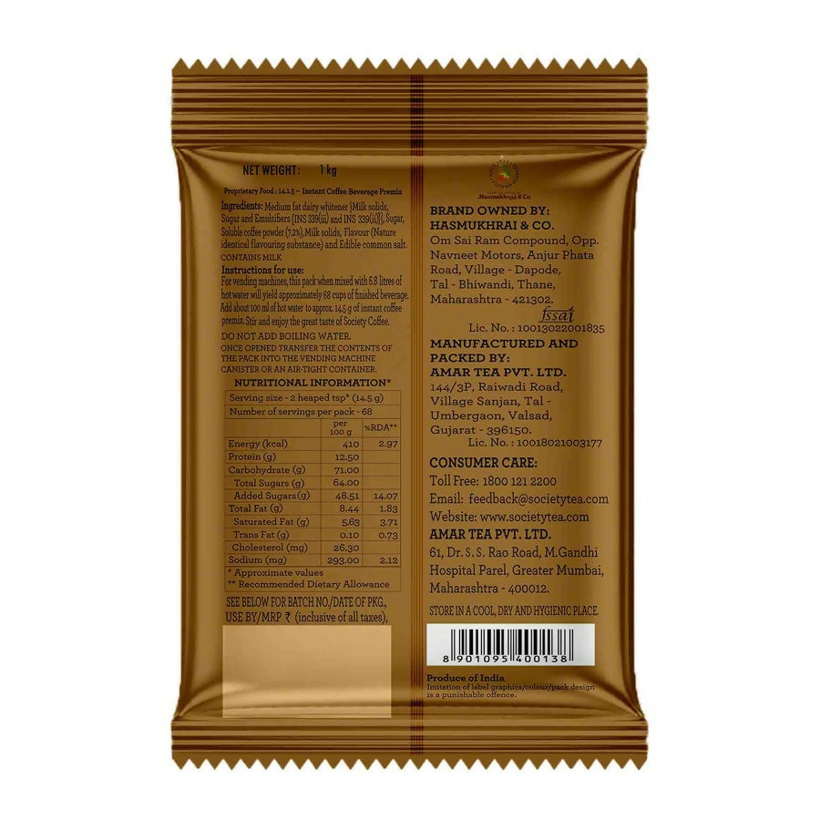 Society Coffee Premix Pouch - Distacart