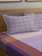 Arrabi Multicoloured 300 TC Super King Ethnic Motifs Cotton Bedsheet with 2 Pillow Covers - Distacart