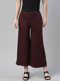 Souchii Brown Knitted Ethnic Palazzos - Distacart