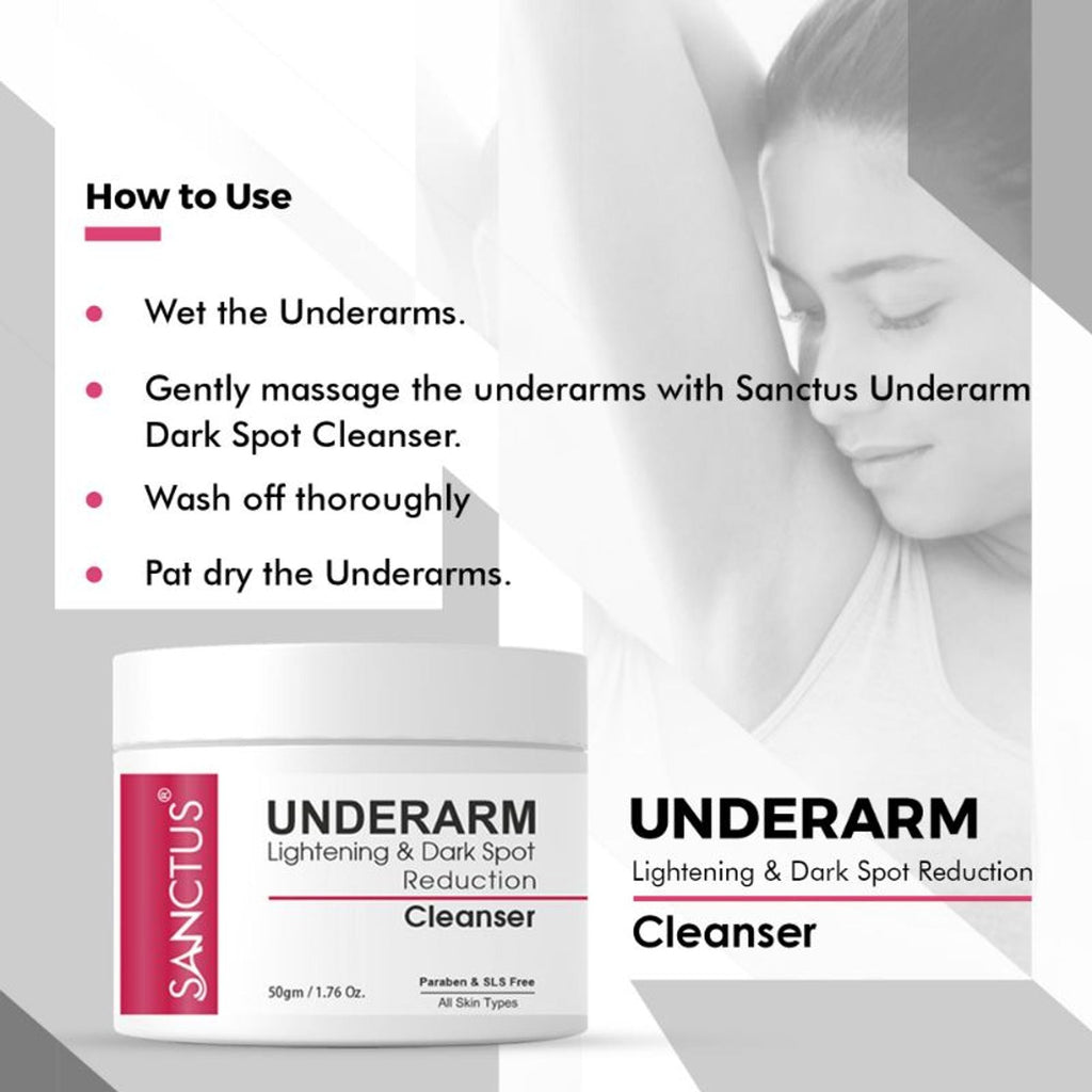 SANCTUS Underarm Lightening & Dark Spot Reduction Cleanser - Distacart