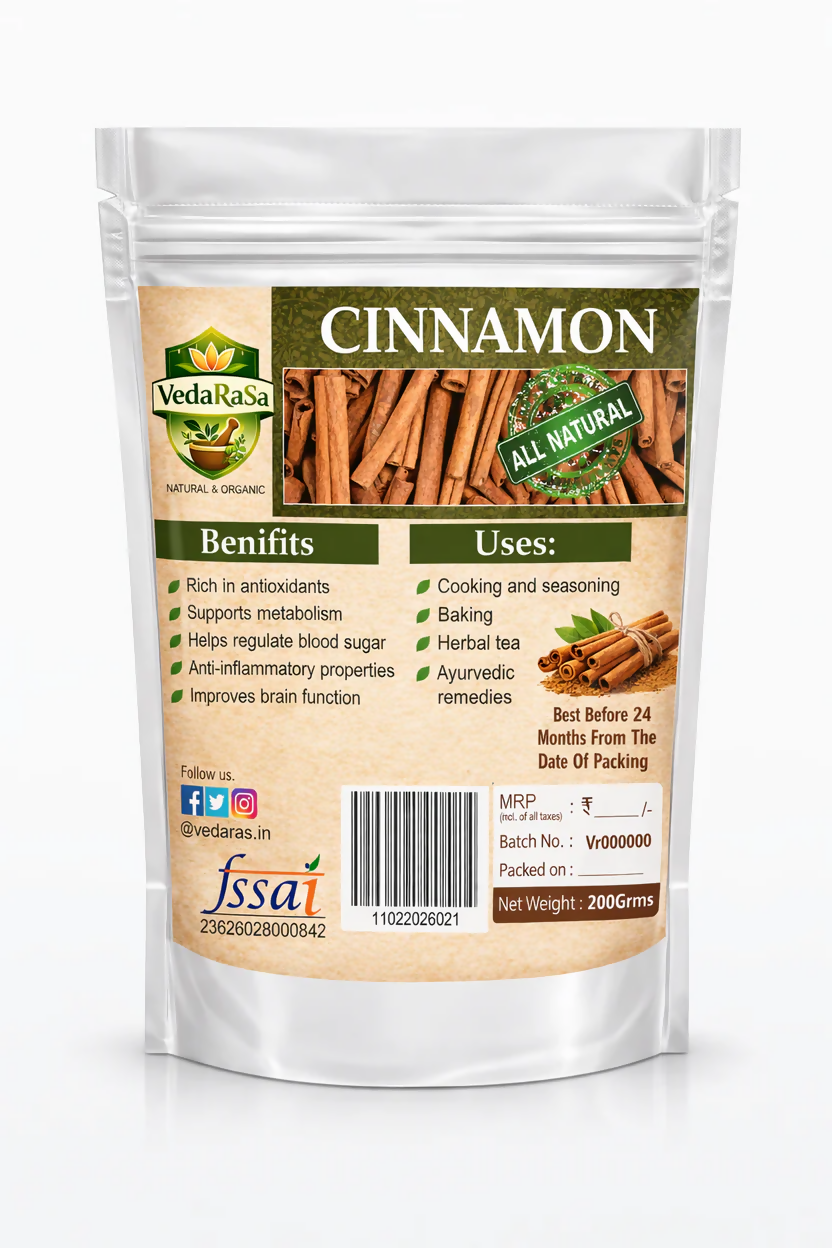 VedaRasa Raw Cinnamon Sticks (Dalchini)