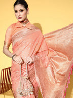 Saree Mall Ethnic Motifs With Woven Design Border Saree - Distacart