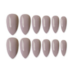 shills professional reusable press on nails almond spn625