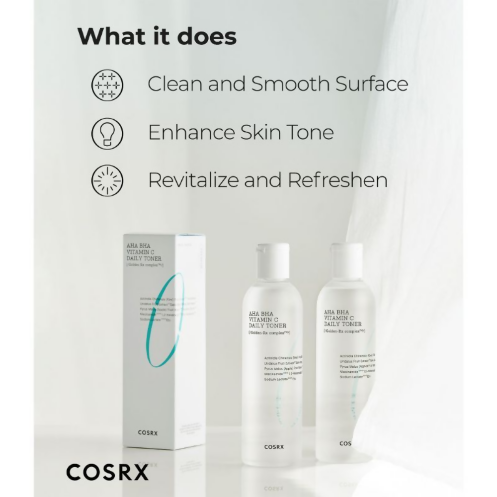 Cosrx Refresh AHA BHA Vitamin C Daily Toner