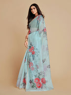 Sangria Women Blue Sarees - Distacart