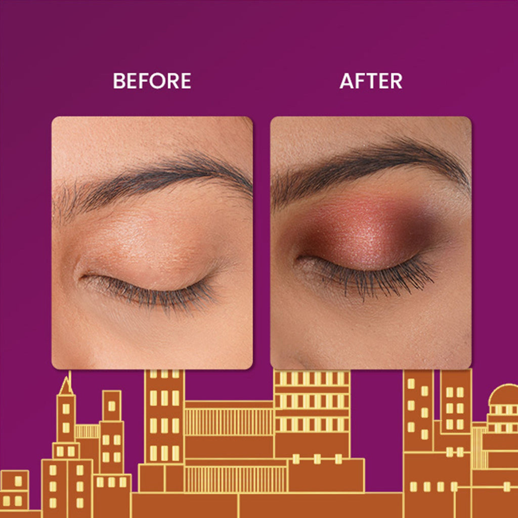 Swiss Beauty Bae Town 12-In-1 Comes Eyeshadow Palette With Eye Brush - 02 Crush Me - Distacart
