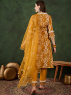 Sangria Embroidered Kurta & Trouser With Dupatta