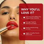 Dunamiss Dona Red Sheen Satin Lipstick