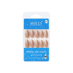 shills professional reusable press on nails almond spn623