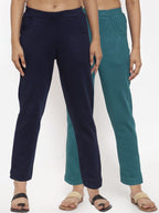 TAG 7 Women Pack of 2 Wool Blend Ankle-Length Leggings Pants