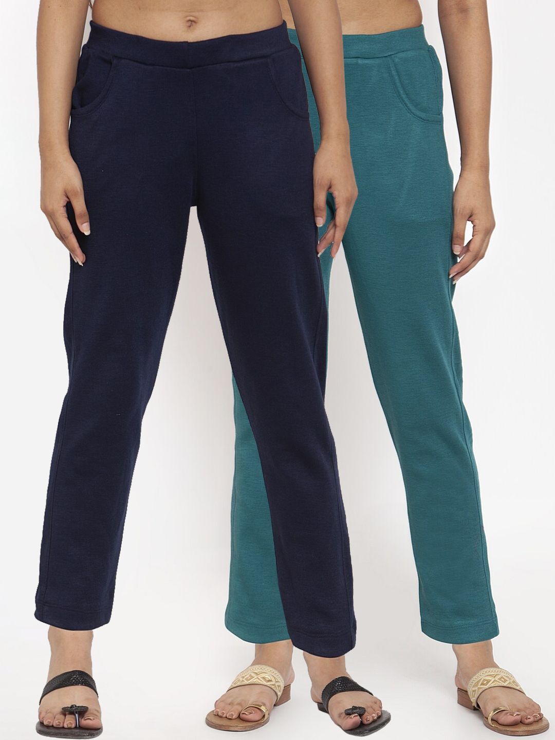 TAG 7 Women Pack of 2 Wool Blend Ankle-Length Leggings Pants