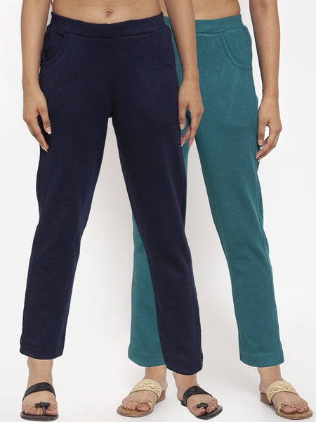 TAG 7 Women Pack of 2 Wool Blend Ankle-Length Leggings Pants