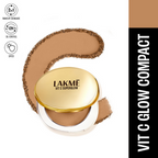 Lakme Vitamin C Superglow Skin Perfecting Compact with 1 % Vit C - Walnut