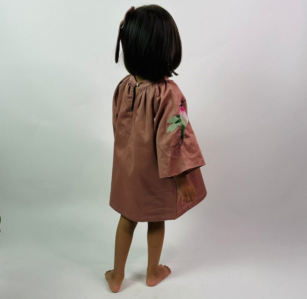 ArthLife Chestunt Brown Raglon Dress