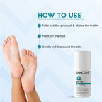 SANCTUS 20% Urea & Hyaluronic Foot Cream Roll On
