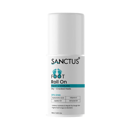 SANCTUS 20% Urea & Hyaluronic Foot Cream Roll On