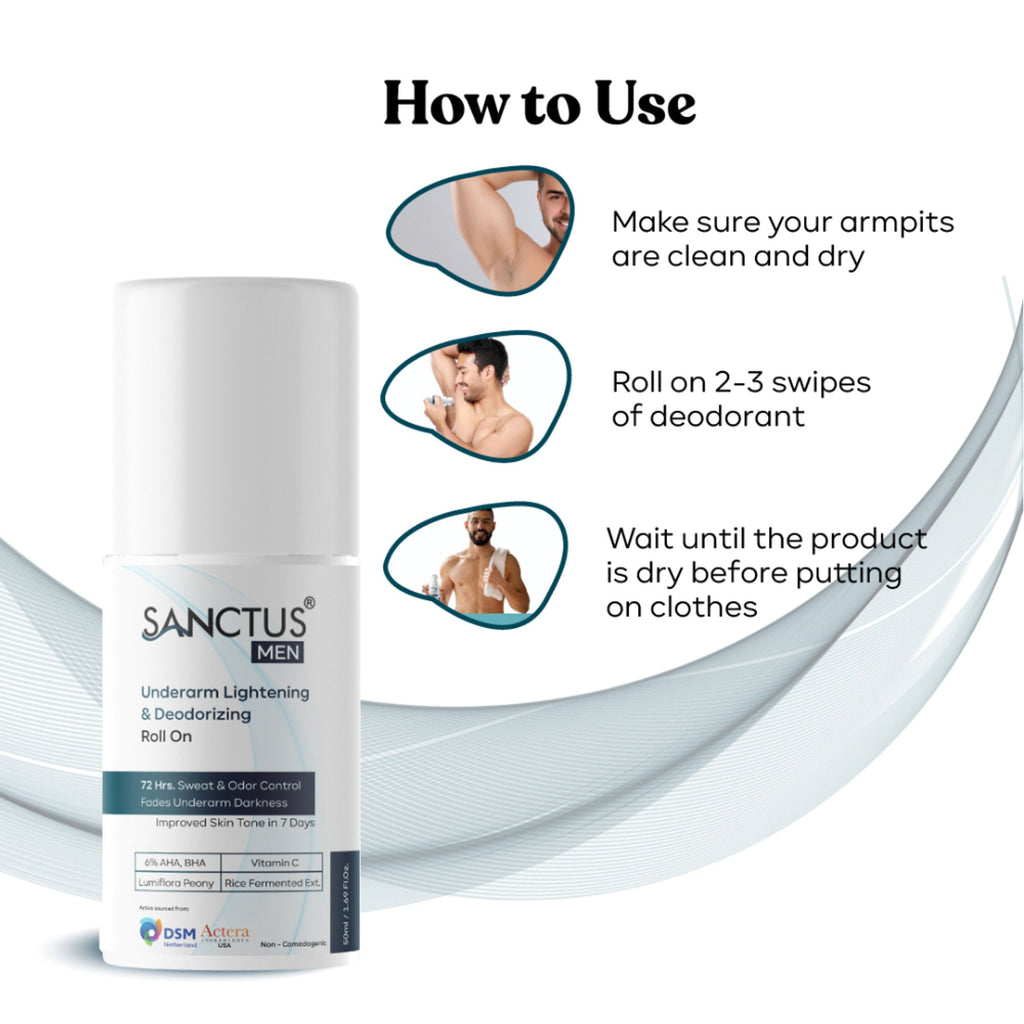 SANCTUS 6%AHA BHA Underarm Roll On For Men - Distacart