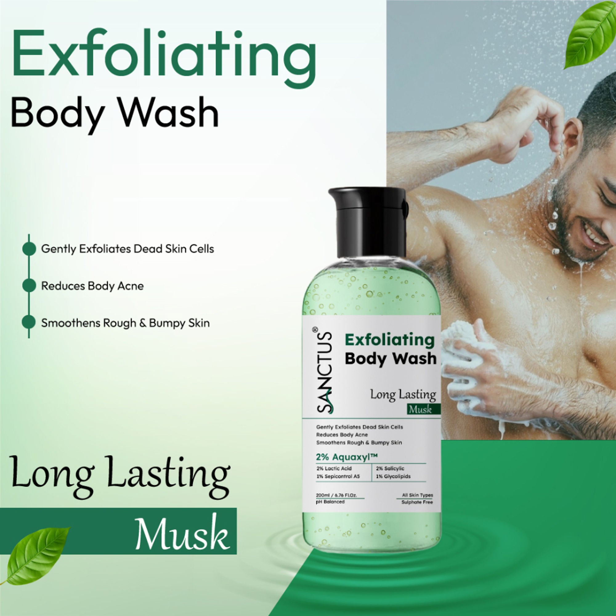 SANCTUS Exfoliating Body Wash Musk
