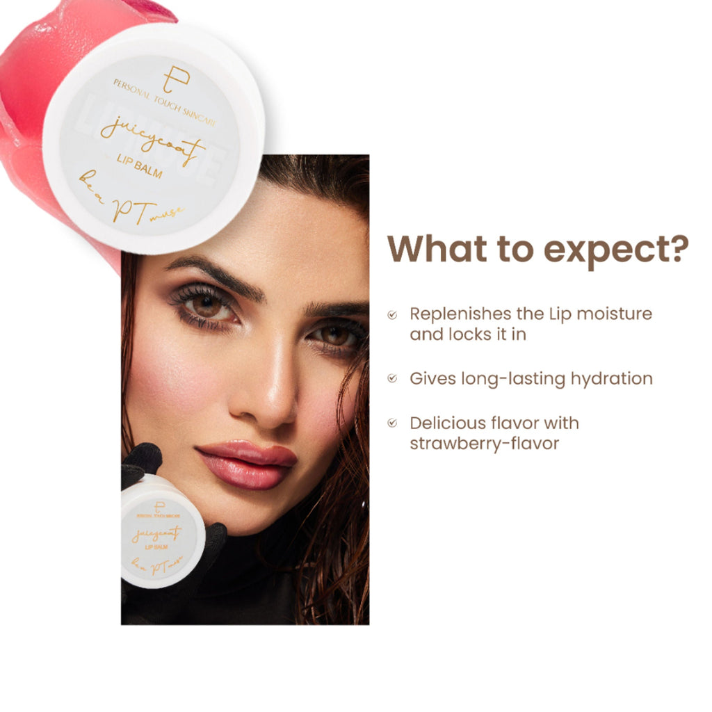 Personal Touch Skincare Juicycoat Lipbalm, USA Patented, India's 1st Squalene Lip Balm For Dark Dry Lips