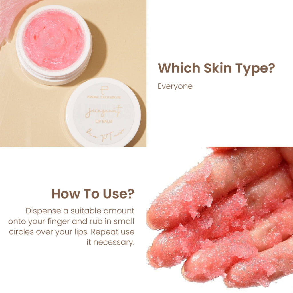 Personal Touch Skincare Juicycoat Lipbalm, USA Patented, India's 1st Squalene Lip Balm For Dark Dry Lips