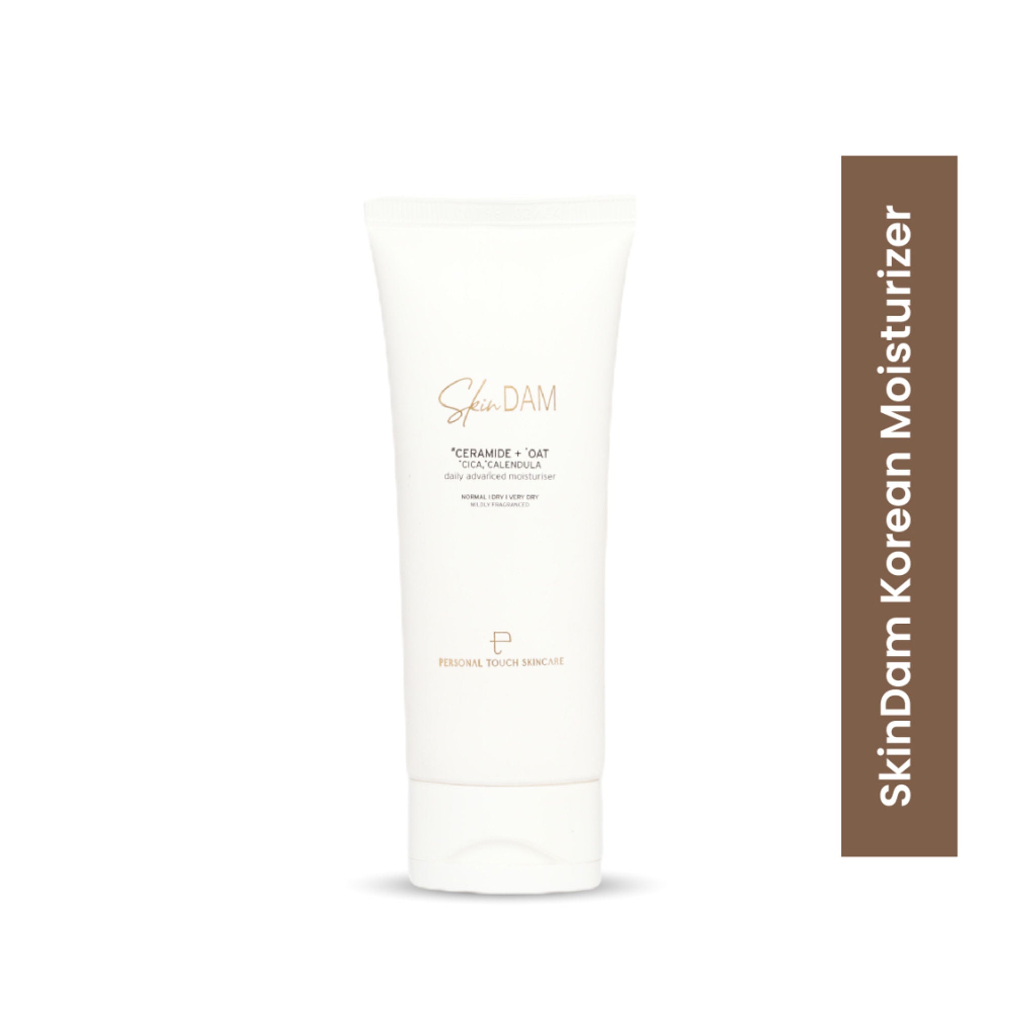 Personal Touch Skincare SkinDam Korean Moisturizer With Ceramide 3, Oat, Calendula & Centella For Dry Skin