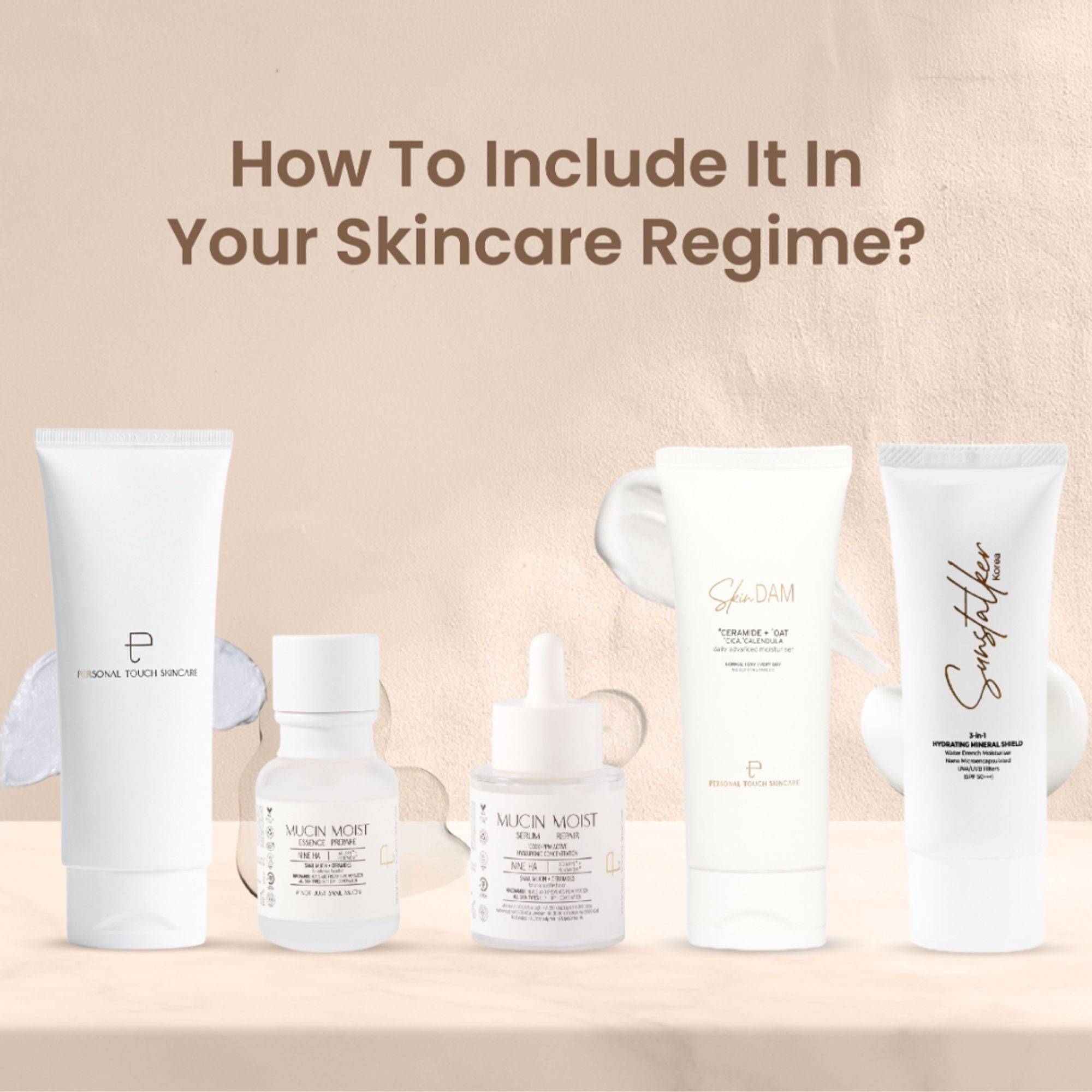 Personal Touch Skincare SkinDam Korean Moisturizer With Ceramide 3, Oat, Calendula & Centella For Dry Skin