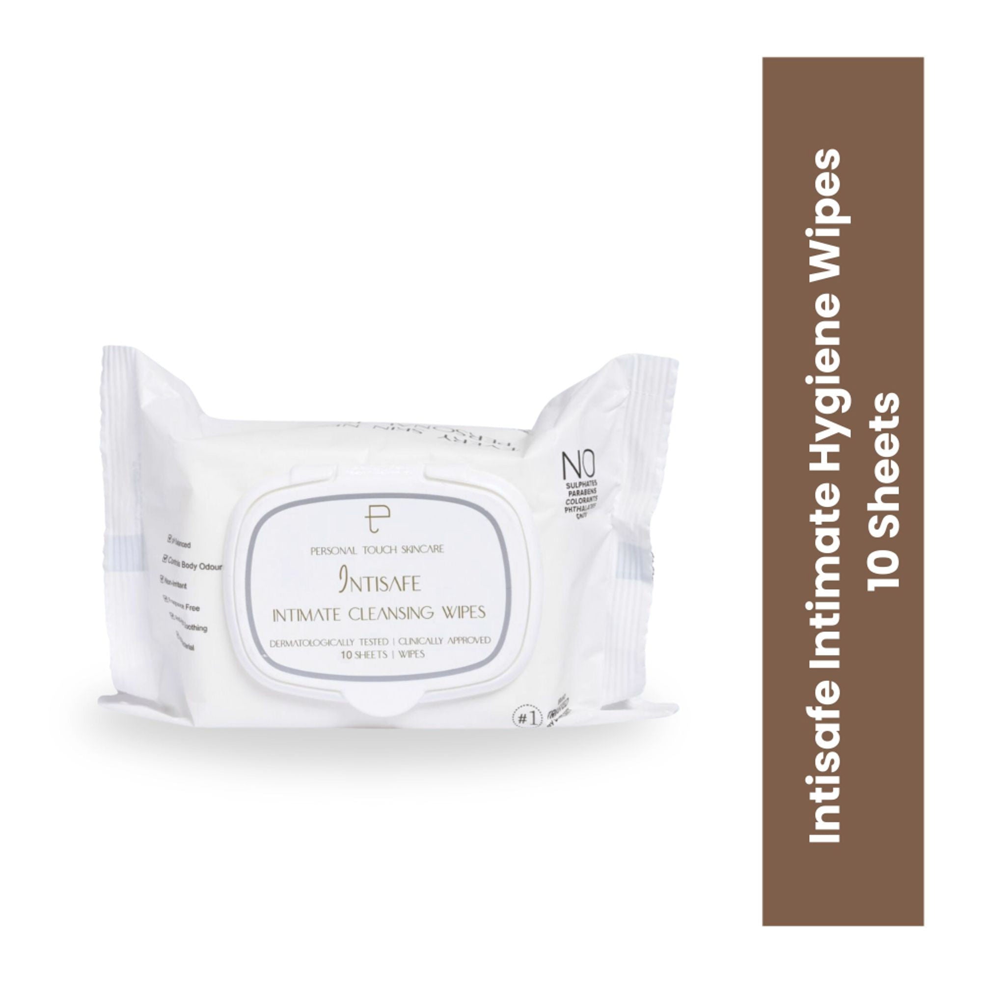 Personal Touch Skincare Intisafe Intimate Cleansing Wipes - 10 wipes