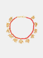 Ruby Raang 22k Gold Polished Stone Anklets - Distacart