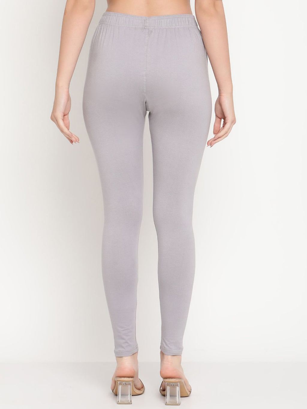 TAG 7 Women Set of 2 Blue & Grey Ankle Length Leggings