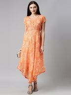 Souchii Chiffon Midi Dress - Distacart